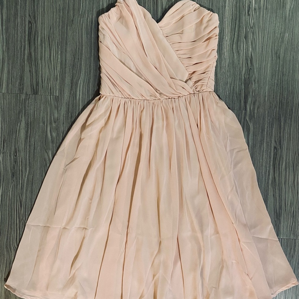 Nude Strapless Dress